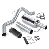 Banks Power 04-07 Dodge 5.9L 325Hp SCLB/CCSB Monster Exhaust System - SS Single Exhaust w/ Black Tip - 48700-B