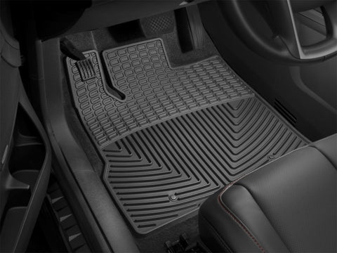 WeatherTech 14+ Chevrolet Silverado Front Rubber Mats - Black - W309