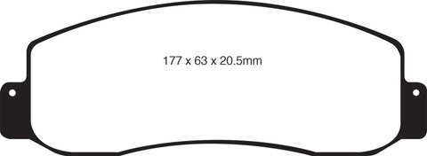 EBC 05-07 Ford F250 (inc Super Duty) 5.4 (2WD) Extra Duty Front Brake Pads - ED91777