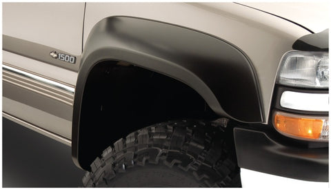 Bushwacker 07-07 Chevy Silverado 1500 Classic Fleetside Extend-A-Fender Style Flares 4pc - Black - 40945-02