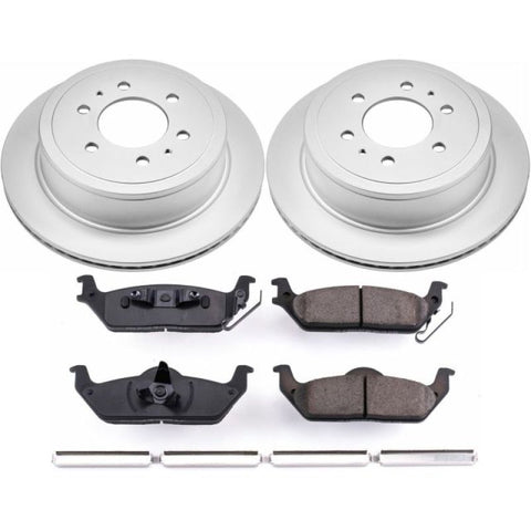 Power Stop 04-11 Ford F-150 Rear Z17 Evolution Geomet Coated Brake Kit - CRK1950