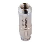 NRG 700 Series M12 X 1.25 Steel Lug Nut w/Dust Cap Cover Set 21 Pc w/Locks & Lock Socket - Silver - LN-LS710SL-21