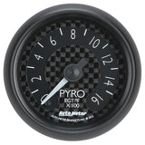 Autometer GT Series 52mm Full Sweep Electronic 0-1600 Deg F EGT/Pyrometer Gauge - 8044