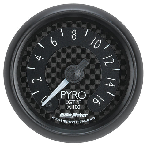 Autometer GT Series 52mm Full Sweep Electronic 0-1600 Deg F EGT/Pyrometer Gauge - 8044