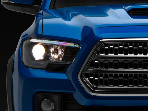 Raxiom 16-23 Toyota Tacoma Axial Series OE Replacement Headlights- Black Housing- Clear Lens - TT26262
