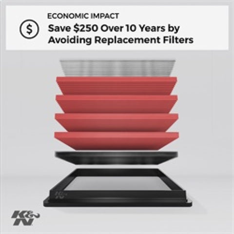 K&N 2020 Chevrolet Silverado 2500/3500 6.6L Diesel Drop In Replacement Air Filter - 33-5098