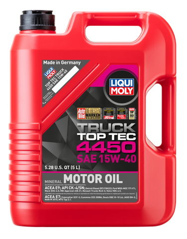 LIQUI MOLY 5L Top Tec Truck 4450 Motor Oil SAE 15W40 - 22038