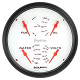 Autometer Phantom Quad 5in. Gauge 240OHm (E) - 33Ohm (F) Electric - 5820