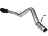 aFe MACHForce XP Exhaust 5in DPF-Back SS 11-13 GM Diesel Trucks V8-6.6L (td) (LML) (Blk Tip) - 49-44041-B