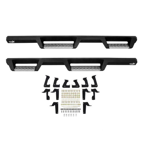 Westin 07-18 Jeep Wrangler JKU 4dr. HDX Stainless Drop Nerf Step Bars - Tex. Blk - 56-132952