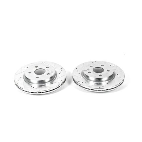 Power Stop 2010 Buick Allure Rear Evolution Drilled & Slotted Rotors - Pair - AR82146XPR