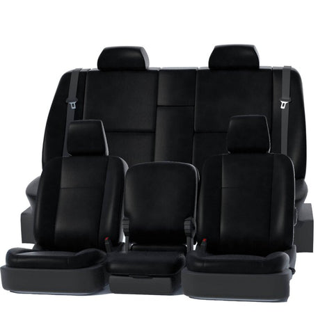 Covercraft 2025 Ford Explorer Leatherette Custom Front Row Seat Covers - Black - GTF4441ABLTBK