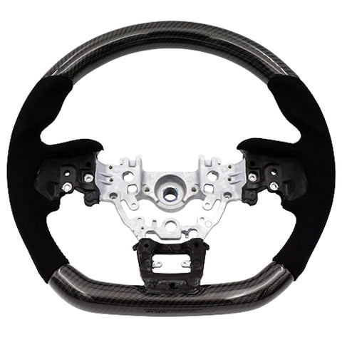 BLOX Racing 22+ Subaru Carbon/Alcantara Steering Wheel Black Stitching - BXSW-50020-B