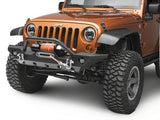 Raxiom 97-18 Jeep Wrangler TJ & JK 6-LED Headlights w/ Partial Halo- Blk Housing (Clear Lens) - J135442