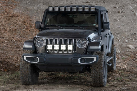 Diode Dynamics Jeep JL SS5 4-Pod CrossLink Grille Lightbar Kit Sport - White Combo - DD6826