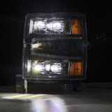 AlphaRex 04-15 Chevy 1500HD NOVA-Series LED Proj Headlights Black w/Activ Light/Seq Signal & SB DRL - 880239