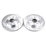 Power Stop 99-02 Infiniti G20 Front Evolution Drilled & Slotted Rotors - Pair - JBR557XPR