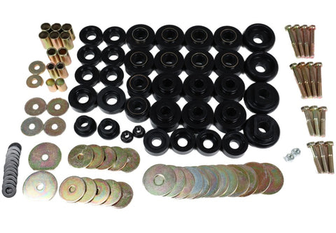 Energy Suspension 68-70 Chevrolet Biscayne/Bel Air/Caprice/Impala Body Mount Set w/ Hardware - Black - 3.4173G