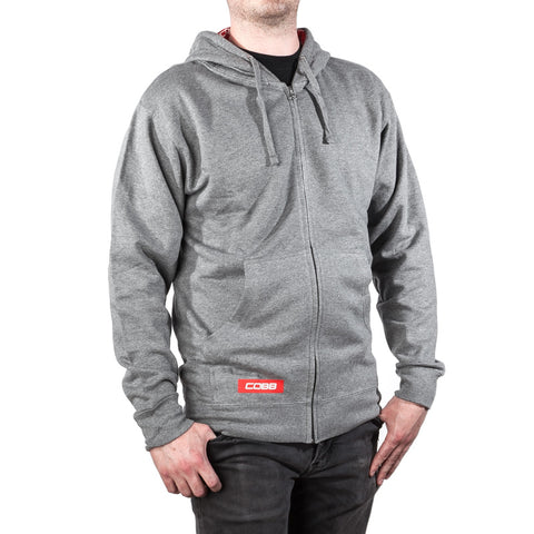 Cobb Grey Zippered Hoodie - Size Small - CO-LINERHOODIE-GRY-SM
