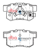 DBA 10-18 Acura RDX Street Series Rear Brake Pads - DB1728SS