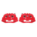 Power Stop 11-19 Chevrolet Silverado 2500 HD Rear Red Calipers w/Brackets - Pair - S5306
