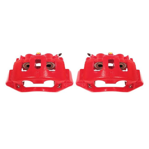 Power Stop 11-19 Chevrolet Silverado 2500 HD Rear Red Calipers w/Brackets - Pair - S5306