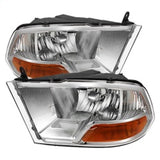 xTune Dodge Ram 1500 09-12 ( Non Quad Headlights ) Crystal Headlights Chrome HD-JH-DR09-AM-C - 9022937