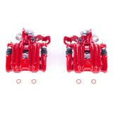Power Stop 98-01 Audi A4 Rear Red Calipers w/Brackets - Pair - S2108