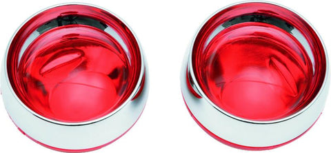 Kuryakyn Deep Dish Bezels With Red Lenses - 2269