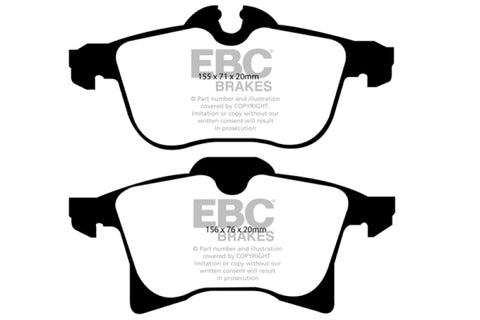 EBC 08-09 Saturn Astra 1.8 Ultimax2 Front Brake Pads - UD1361