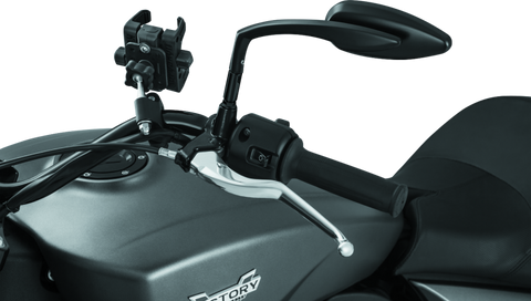 Kuryakyn Raised Mirror Mnt Adapters Gloss Black - 1892