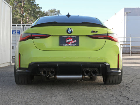 aFe MACHForce XP Exhausts Cat-Back SS 19-21 BMW M2 Competition L6-3.0L w/Carbon Tips - 49-36351-C