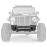 Go Rhino 07-20 Jeep Wrangler JL/JLU/JK/JKU/Gladiator JT Rockline Front Stubby Bumper - 331100T