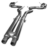 Kooks 15+ Mustang 5.0L 4V Convertible 3in Cat-Back w/ H-Pipe 4in Slash Cut Black Tips Exhaust - 11514411