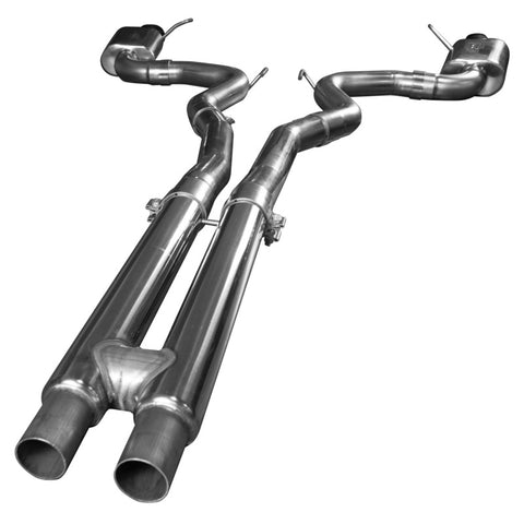 Kooks 15+ Mustang 5.0L 4V Convertible 3in Cat-Back w/ H-Pipe 4in Slash Cut Black Tips Exhaust - 11514411