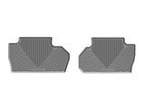 WeatherTech 14+ Chevrolet Silverado Rear Rubber Mats - Grey - W310GR