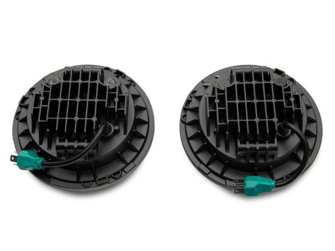 Raxiom 07-18 Jeep Wrangler JK 7-In LED Headlights- Red Housing- Clear Lens - J154701