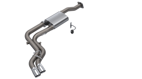 QTP 15-18 Ford F-150 CC/EC Standard Bed 304SS Screamer Cat-Back Exhaust w/3in Tips - 440015