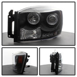 Spyder Dodge Ram 1500 06-08/Ram 2500 06-09 Projector Headlights LED Halo LED Blk PRO-YD-DR06-HL-BK - 5010001