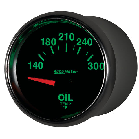 Autometer GS 52mm 140-300 Deg F Short Sweep Electronic Oil Temperature Gauge - 3848