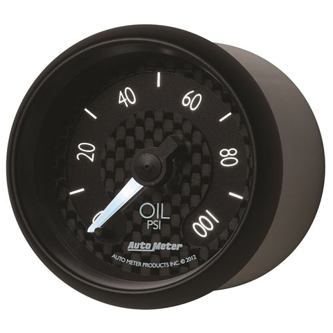 Autometer GT Series 52mm Full Sweep Electronic 0-100 PSI Oil Pressure Gauge - 8053