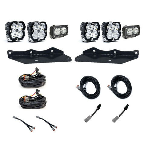 Baja Designs 17-20 Ford Raptor Squadron Sport 2.0/S2 Fog Pocket Kit (Multi Patterns) - Clear - 440064