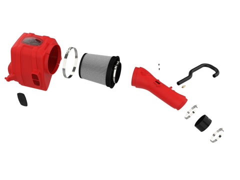aFe 07-21 Toyota Tundra V8 5.7L Momentum GT Red Edition Cold Air Intake System w/ Pro DRY S Filter - 51-76003-R