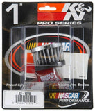 K&N Rubber Base Crankcase Vent Filter - Chrome 1in Flange ID x 2in OD x 1.5in Height - 62-1220