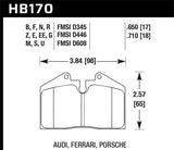 Hawk 93-95 Porsche 968 / 85-91 944 / 87-89 911 DTC-70 Front Race Brake Pads - HB170U.710