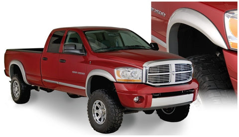 Bushwacker 02-08 Dodge Ram 1500 Fleetside Extend-A-Fender Style Flares 4pc 78.0/96.0in Bed - Black - 50904-02
