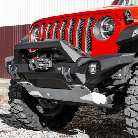 Rival 2018-2026 Jeep Wrangler JL 2020-2026 Jeep Gladiator Front Full-Width Aluminum Bumper - 2D.2701.3-NL