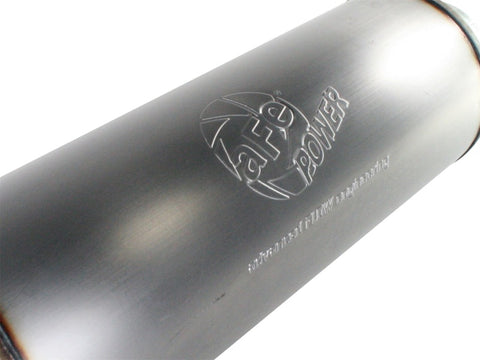 aFe MACHForce XP Exhausts Mufflers SS-409 EXH Muffler 5 ID In/Out 8 Dia - 49-91012