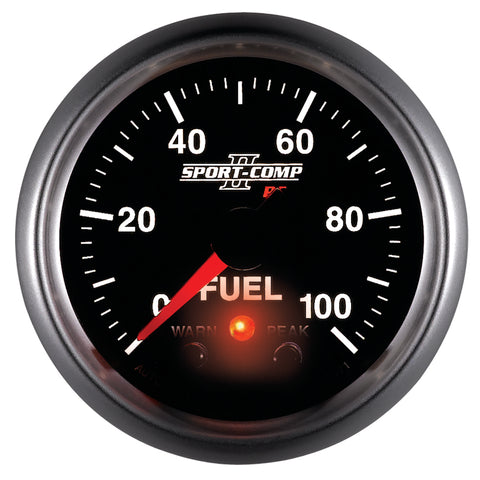 Autometer Sport-Comp II 52mm 0-100 PSI Fuel Pressure Gauge - 3671