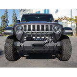 Westin 18-19 Jeep Wrangler JL WJ2 Stubby Front Bumper - Textured Black - 59-80085